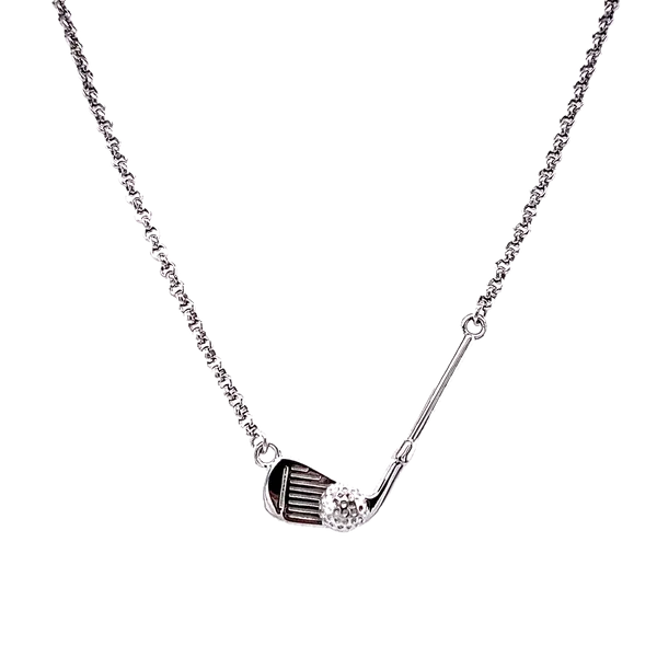 Nau-T-Girl Golf Club Necklace Classic Creations In Diamonds & Gold Venice, FL