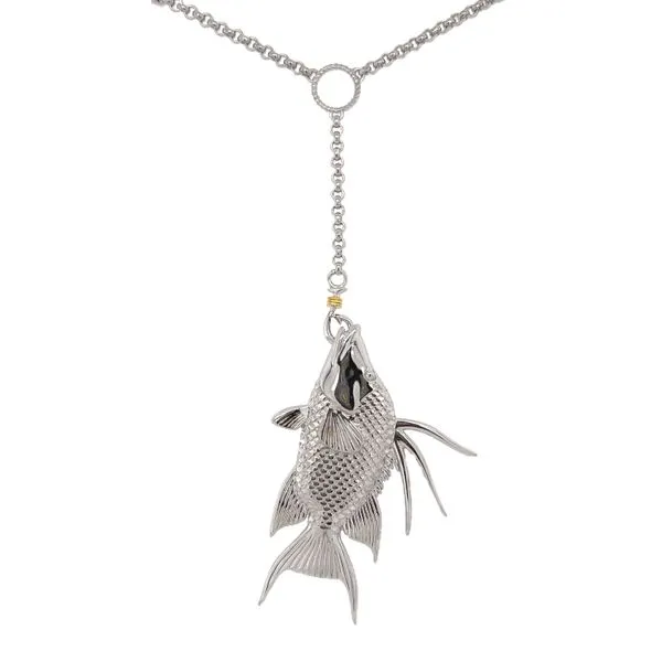 Nau-T-Girl Hog Fish Ladies Lariat Necklace Classic Creations In Diamonds & Gold Venice, FL