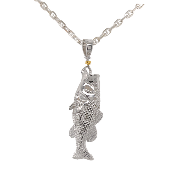 Nau-T-Girl Bass Pendant Classic Creations In Diamonds & Gold Venice, FL