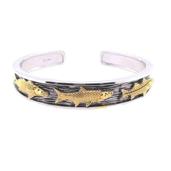 Nau-T-Girl Triple Catch Cuff Bracelet Classic Creations In Diamonds & Gold Venice, FL