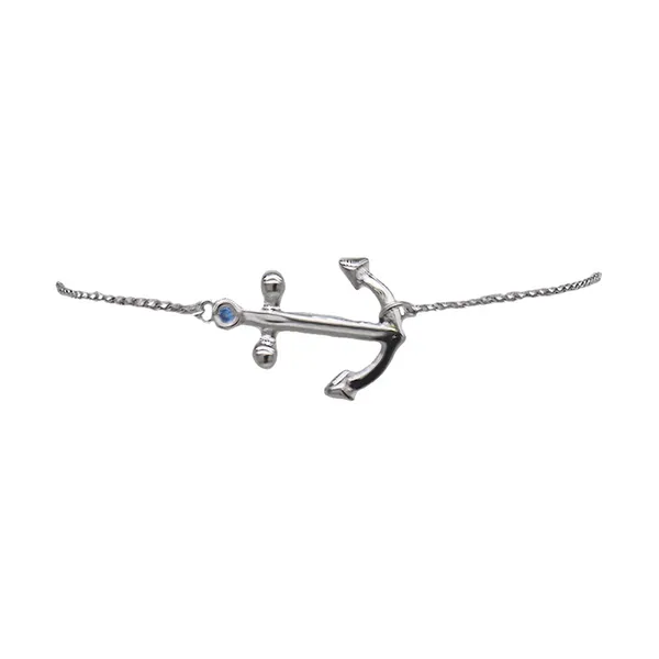 Nau-T-Girl Anchor Bracelet Mini Classic Creations In Diamonds & Gold Venice, FL
