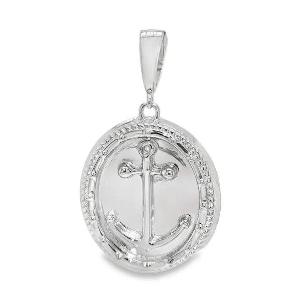 Nau-T-Girl Anchor Signet Pendant Classic Creations In Diamonds & Gold Venice, FL