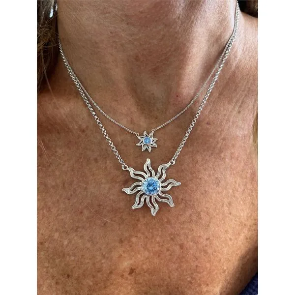 Nau-T-Girl Sun Necklace Mini Image 3 Classic Creations In Diamonds & Gold Venice, FL