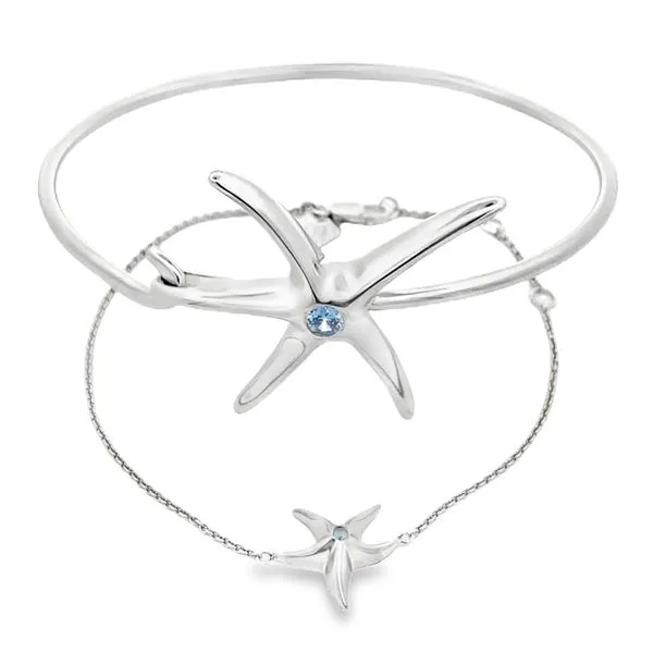 Nau-T-Girl Starfish Bracelet Mini Image 2 Classic Creations In Diamonds & Gold Venice, FL