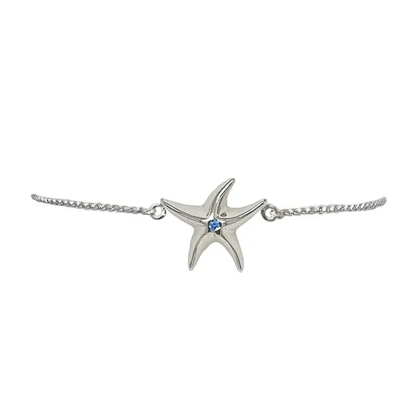 Nau-T-Girl Starfish Bracelet Mini Classic Creations In Diamonds & Gold Venice, FL