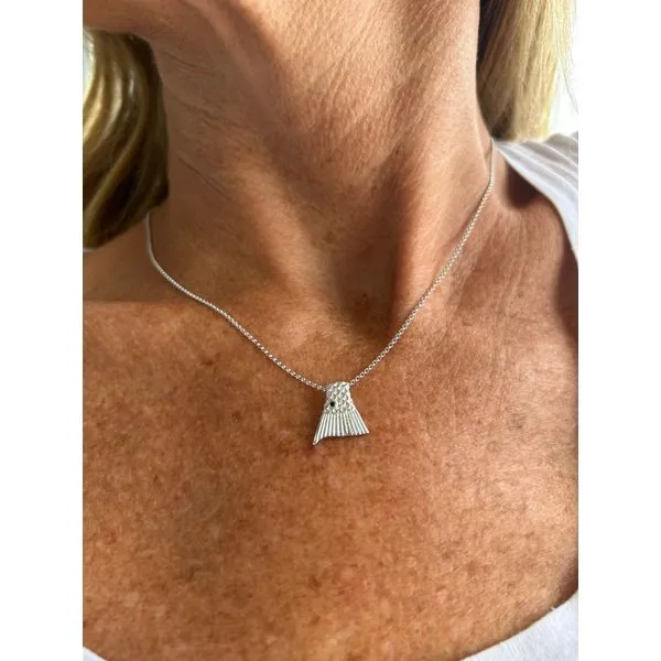 Nau-T-Girl Redfish Tail Necklace Image 2 Classic Creations In Diamonds & Gold Venice, FL