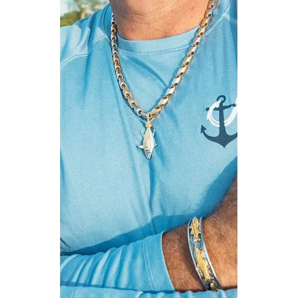 Nau-T-Girl Two-Tone Tuna Pendant Image 2 Classic Creations In Diamonds & Gold Venice, FL