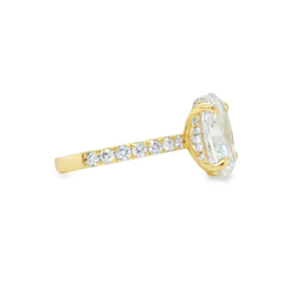 Oval Radiance Halo Ring Image 2 CMS Fine Jewelers Wooster, OH