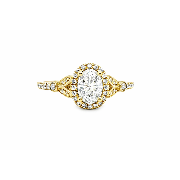 Radiant Bloom Oval Diamond Engagement Ring CMS Fine Jewelers Wooster, OH