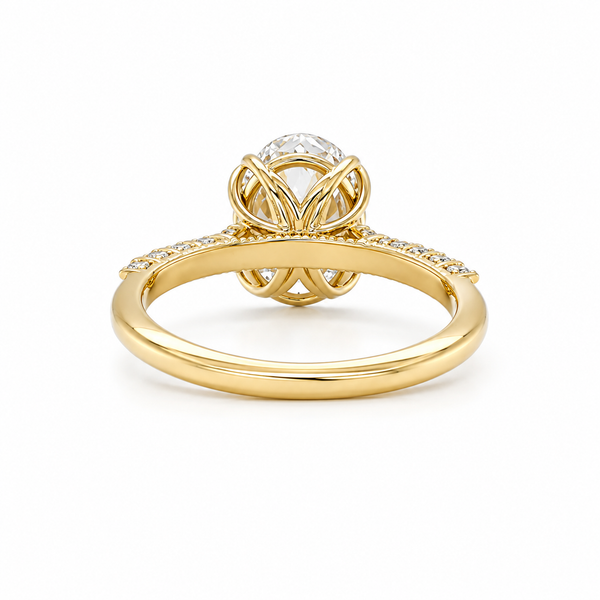 Forever Bloom Oval Diamond Engagement Ring Image 2 CMS Fine Jewelers Wooster, OH