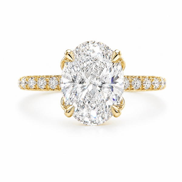 Forever Bloom Oval Diamond Engagement Ring CMS Fine Jewelers Wooster, OH