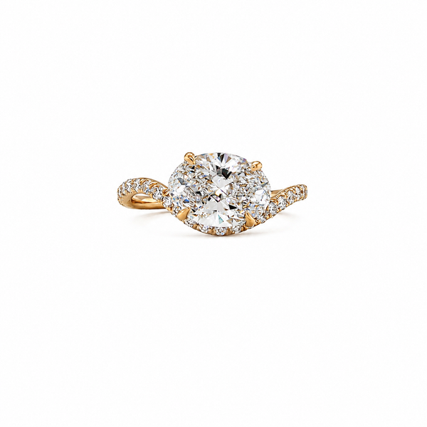 Timeless Grace Oval Diamond Engagement Ring CMS Fine Jewelers Wooster, OH