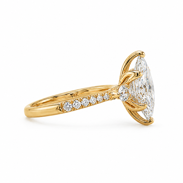 Timeless Grace Marquise Diamond Engagement Ring Image 2 CMS Fine Jewelers Wooster, OH