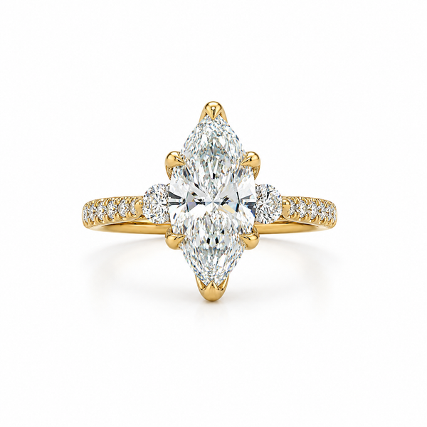 Timeless Grace Marquise Diamond Engagement Ring CMS Fine Jewelers Wooster, OH