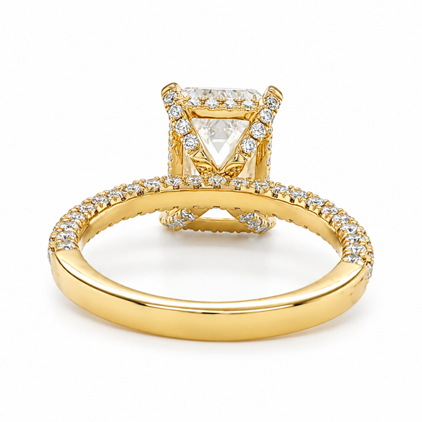 The Arabesque™ Emerald Diamond Ring Image 2 CMS Fine Jewelers Wooster, OH