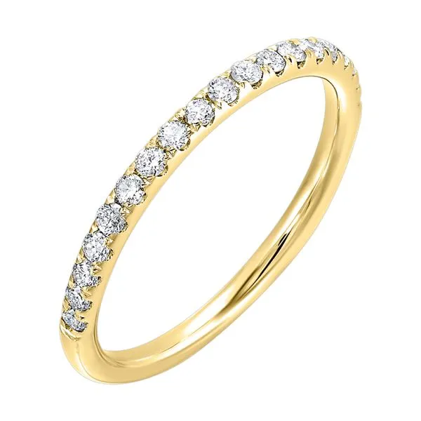 14K Yellow Gold Diamond Wedding, Anniversary or Stack Band CMS Fine Jewelers Wooster, OH