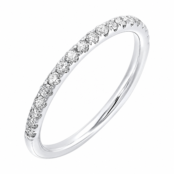 Forever Entwined Diamond Wedding Band in 14K white Gold CMS Fine Jewelers Wooster, OH