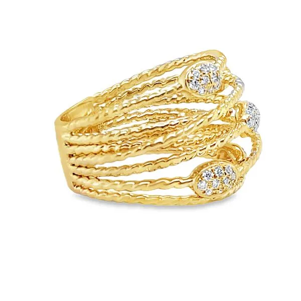 Golden Flow Ring Image 2 CMS Fine Jewelers Wooster, OH