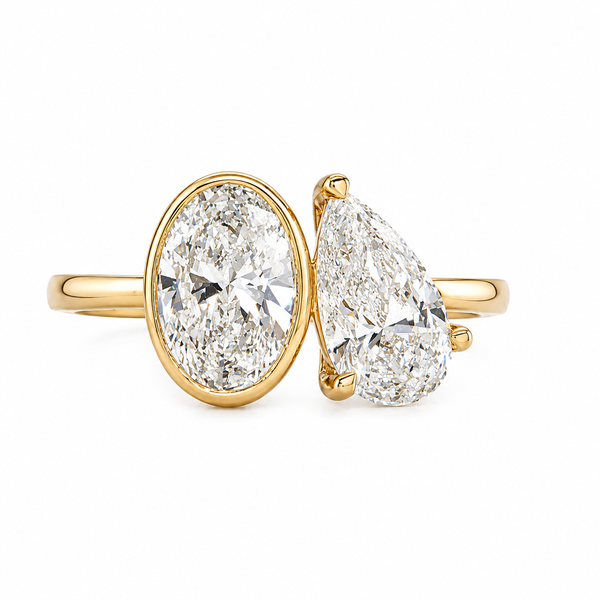 Aurora Dual Diamond Freeform Ring CMS Fine Jewelers Wooster, OH
