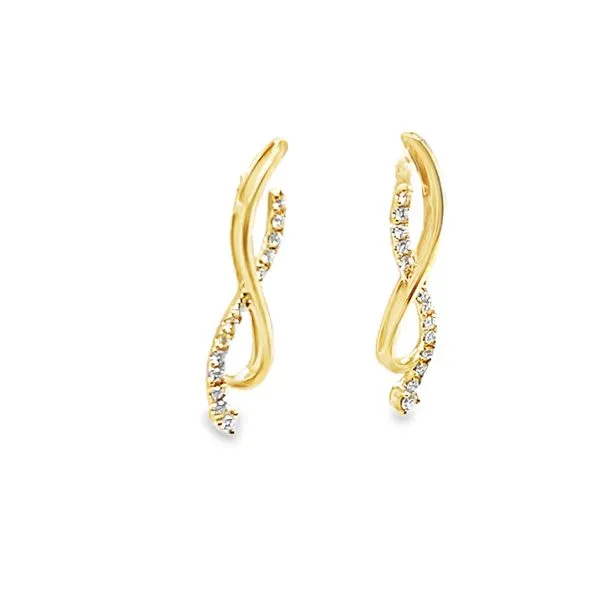 Golden Drift Studs Image 2 CMS Fine Jewelers Wooster, OH