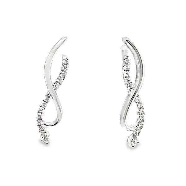 Gold White Drift Studs CMS Fine Jewelers Wooster, OH