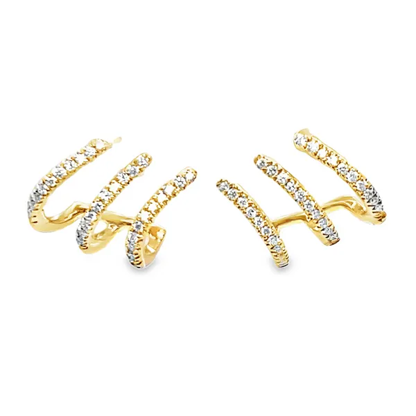 Golden Trace Studs CMS Fine Jewelers Wooster, OH