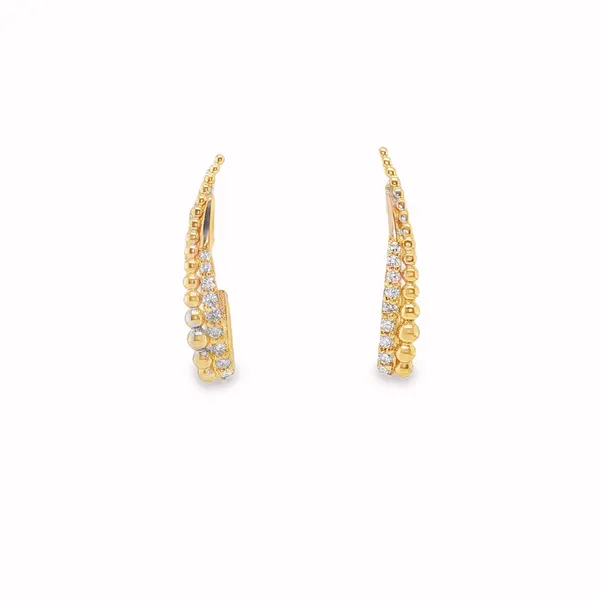 Golden Cascade Diamond Earrings CMS Fine Jewelers Wooster, OH