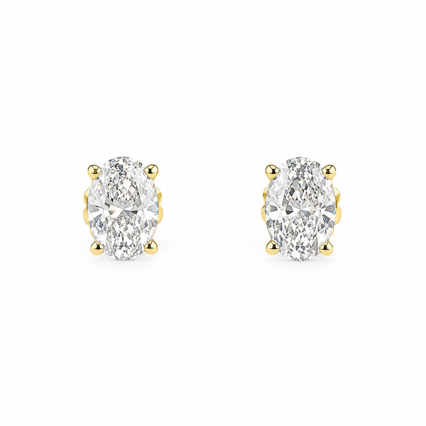 The Emilia™ Oval Diamond Stud Earringss CMS Fine Jewelers Wooster, OH