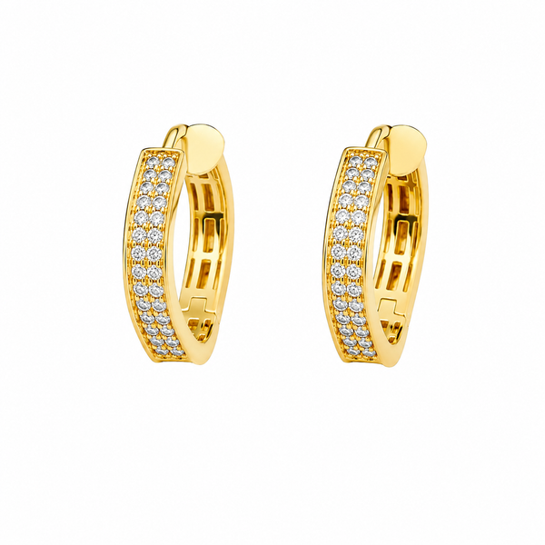 The Sloane™ Diamond Hoop Earrings CMS Fine Jewelers Wooster, OH