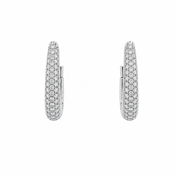 The Monaco™ Diamond Huggie Earrings CMS Fine Jewelers Wooster, OH
