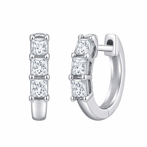 The Vivienne™ Diamond Huggie Earrings CMS Fine Jewelers Wooster, OH