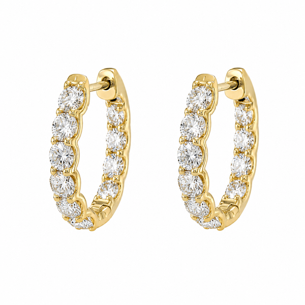 The Monaco™ Diamond Hoop Earrings CMS Fine Jewelers Wooster, OH