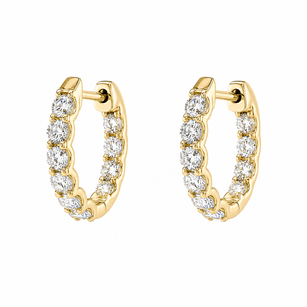 The Riviera™ Diamond Huggie Earrings CMS Fine Jewelers Wooster, OH