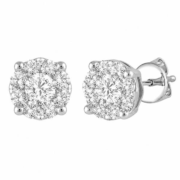 The Luminary™ Diamond Cluster Stud Earrings CMS Fine Jewelers Wooster, OH