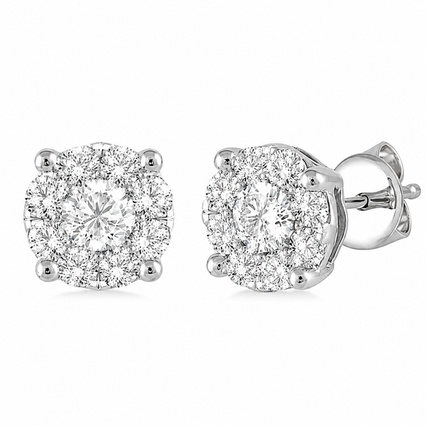 The Luminary™ Diamond Cluster Stud Earrings CMS Fine Jewelers Wooster, OH