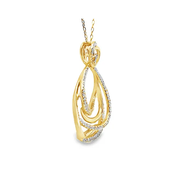 Golden Embrace Pendant Image 2 CMS Fine Jewelers Wooster, OH