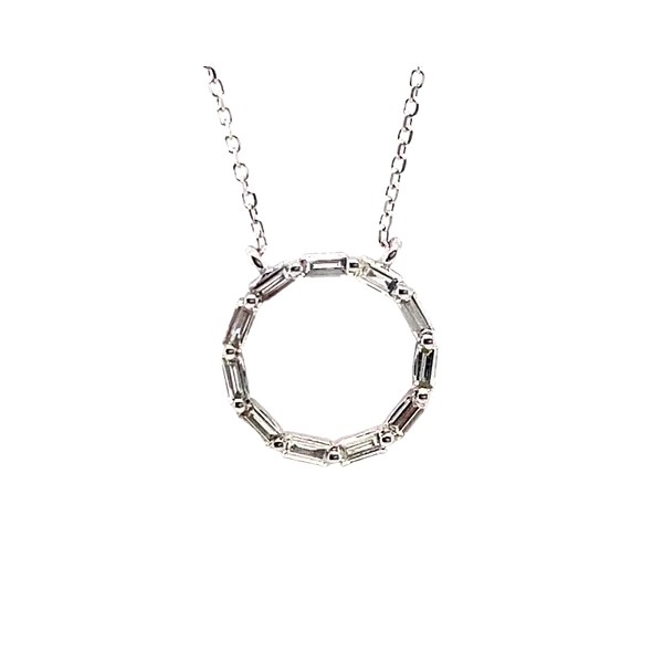 Eternal Baguette Circle Pendant CMS Fine Jewelers Wooster, OH