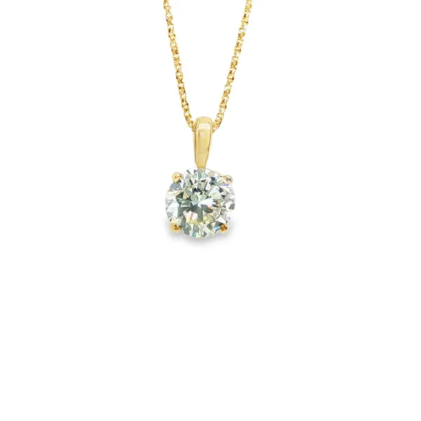 Golden Glow Solitaire Pendant CMS Fine Jewelers Wooster, OH