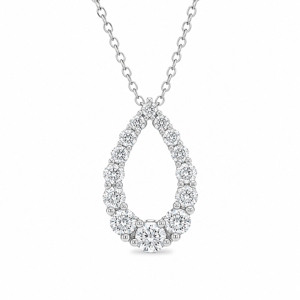 The Amelia™ Pear Diamond Pendant CMS Fine Jewelers Wooster, OH