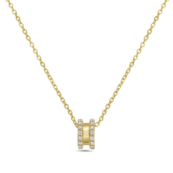 Golden Spark 14K Yellow Gold Diamond Charm Pendant CMS Fine Jewelers Wooster, OH