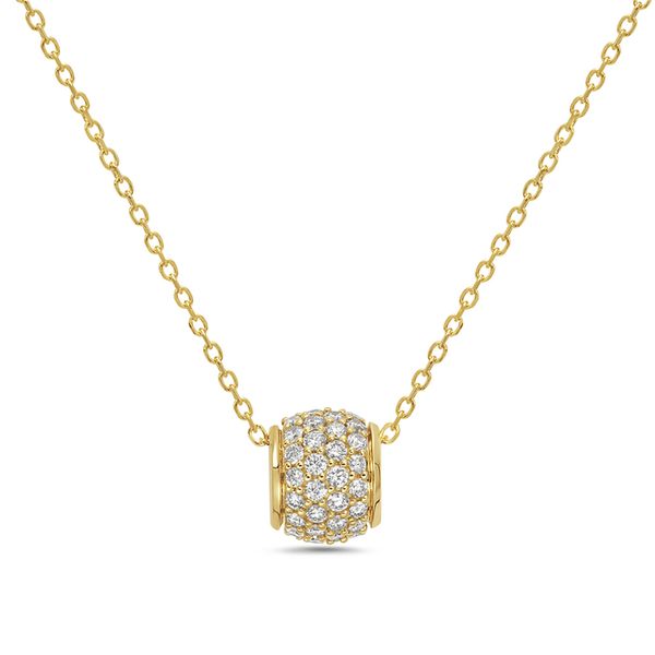 Brilliant Charm 14K Yellow Gold Diamond Pendant CMS Fine Jewelers Wooster, OH