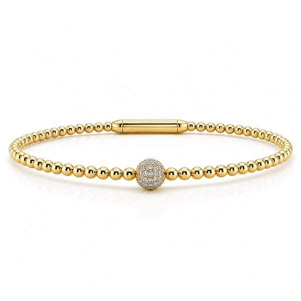 The Luna™ Diamond Bead Flex Bracelet CMS Fine Jewelers Wooster, OH