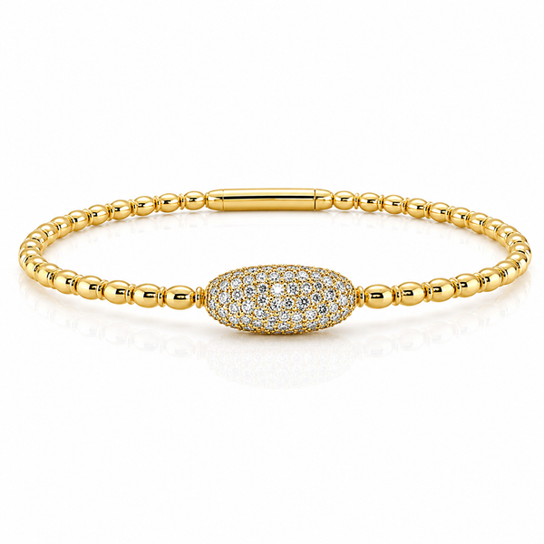 The Celestia™ Diamond Bead Flex Bracelet CMS Fine Jewelers Wooster, OH