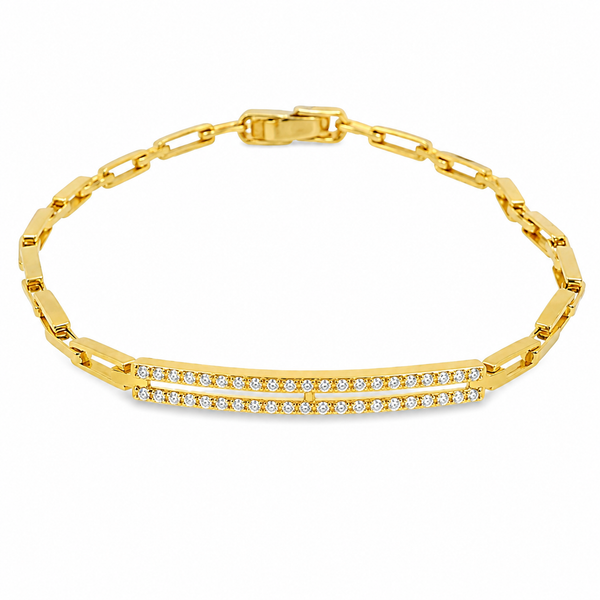 The Harper™ Diamond Paperclip Bracelet CMS Fine Jewelers Wooster, OH