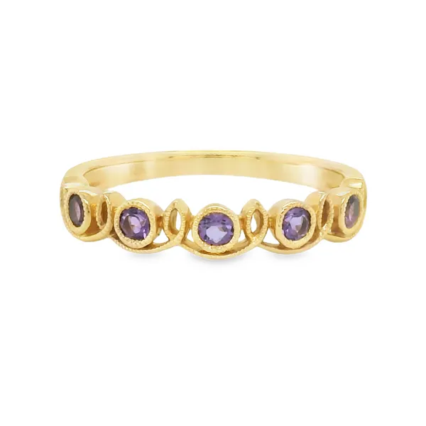 Vintage-Inspired Amethyst Ring in Rose Gold CMS Fine Jewelers Wooster, OH
