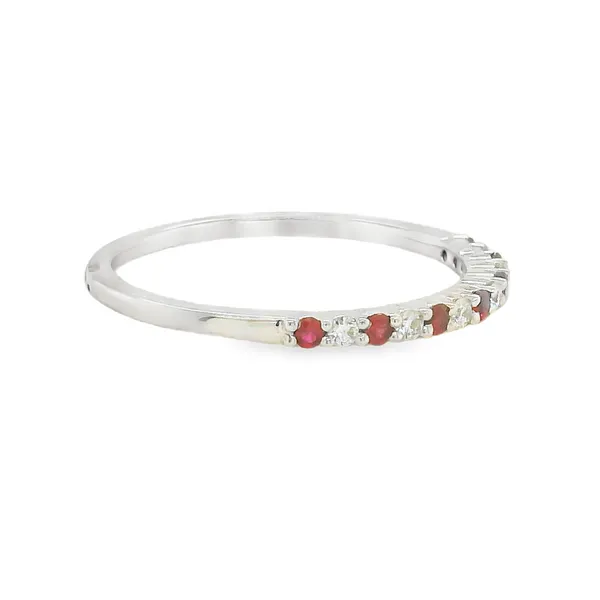 Ruby & Diamond Stack Ring for Everyday Elegance Image 2 CMS Fine Jewelers Wooster, OH