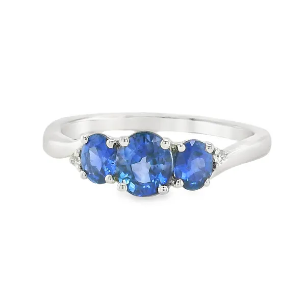 Elegant Sapphire Fashion Ring with Diamonds CMS Fine Jewelers Wooster, OH