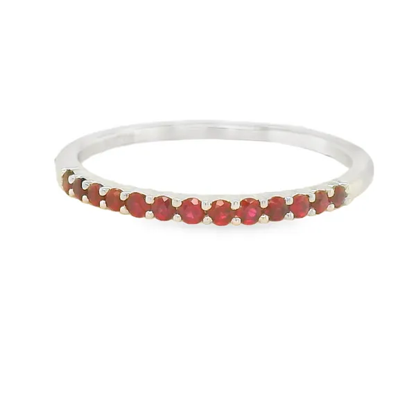 Dainty Ruby Ring – 18K White Gold CMS Fine Jewelers Wooster, OH