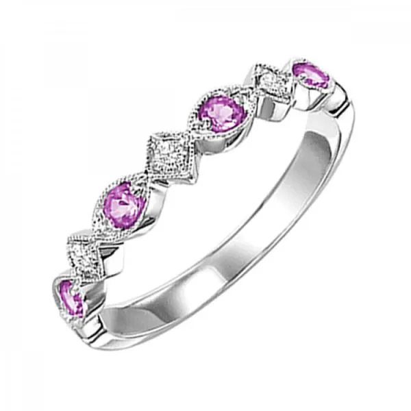 Dainty Purple Tourmaline Birthstone Ring CMS Fine Jewelers Wooster, OH