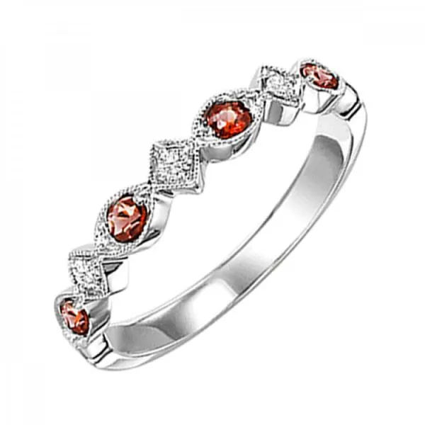 Dainty Garnet Birthstone Ring for Women CMS Fine Jewelers Wooster, OH